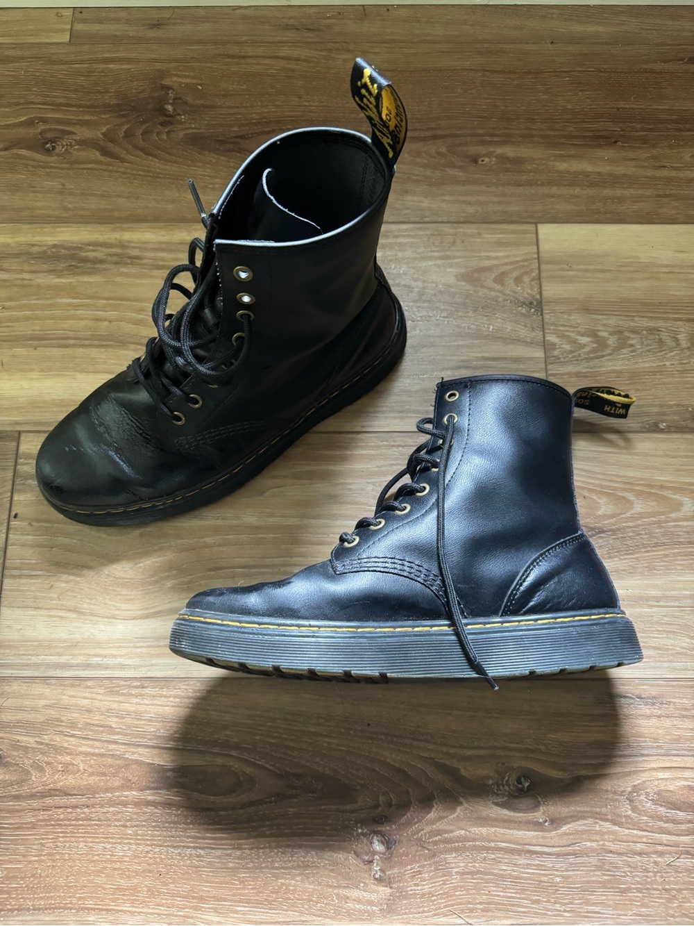 Dr. Martens Black AirWair Lace-Up Boots